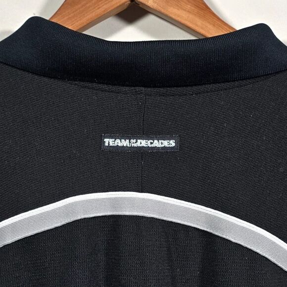 Vtg Reebok NFL Team Apparel Polo Oakland Raiders Mens‎ 2XL Black Shirt Las Vegas - Picture 6 of 10